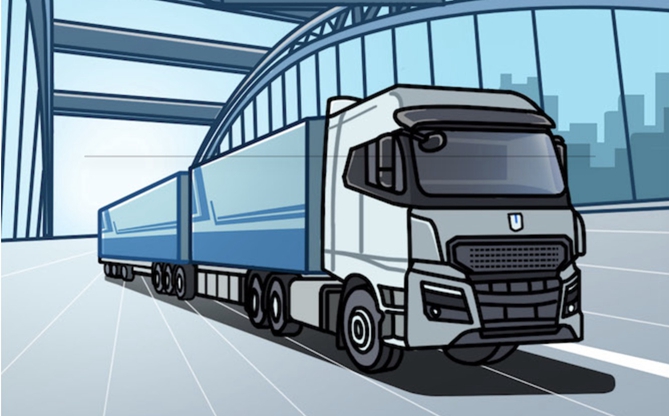 遠程新能源雙掛汽車列車長啥樣？