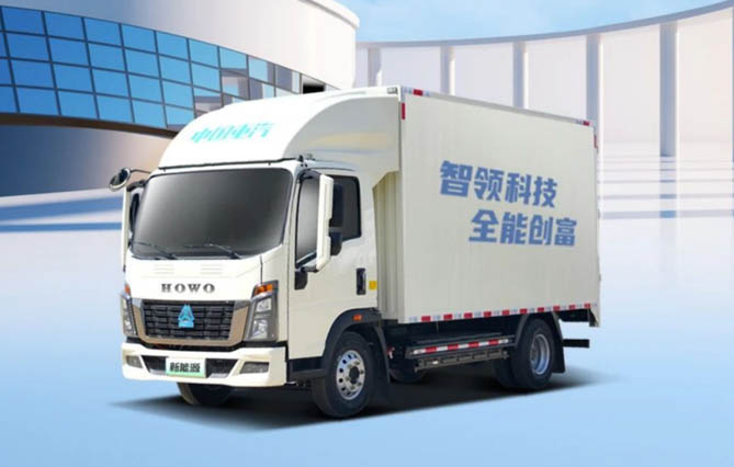 中國重汽HOWO新能源輕卡：精準響應，實力領航！