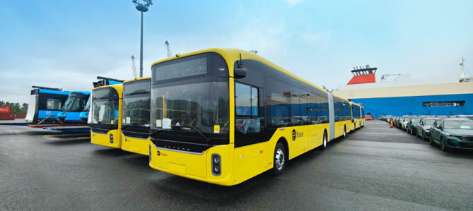 敲響新春“開門紅”！287輛宇通純電動客車陸續登陸挪威市場